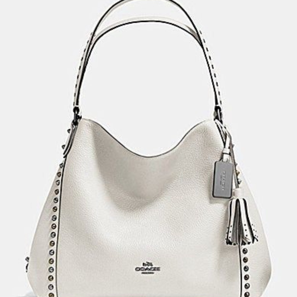 COPY - COACH OUTLINE STUDS AND GROMMETS EDIE SHOULDER BAG